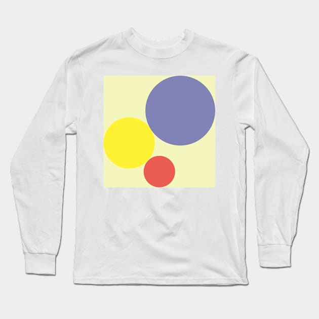 pastel retro circles Long Sleeve T-Shirt by JPS-CREATIONS